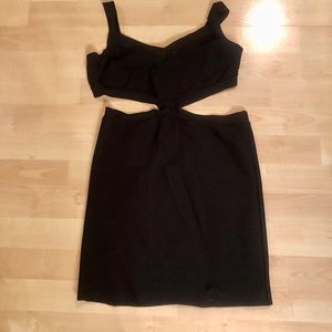 bcbgmaxazria black dress size large